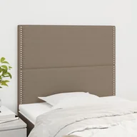 Inne meble do sypialni - Lumarko Zagłówki do łóżka, 2 szt., taupe, 100x5x78/88 cm, tkanina - miniaturka - grafika 1
