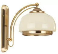 Lampy ścienne - Lampa ścienna kinkiet klasyczny LORD E27 szer. 30cm ecru złoty - miniaturka - grafika 1