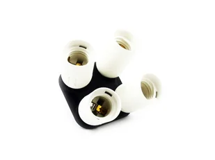 Oprawka Poczwórna Do Lamp  / Żarówek / Parasolki - Tła fotograficzne - miniaturka - grafika 1
