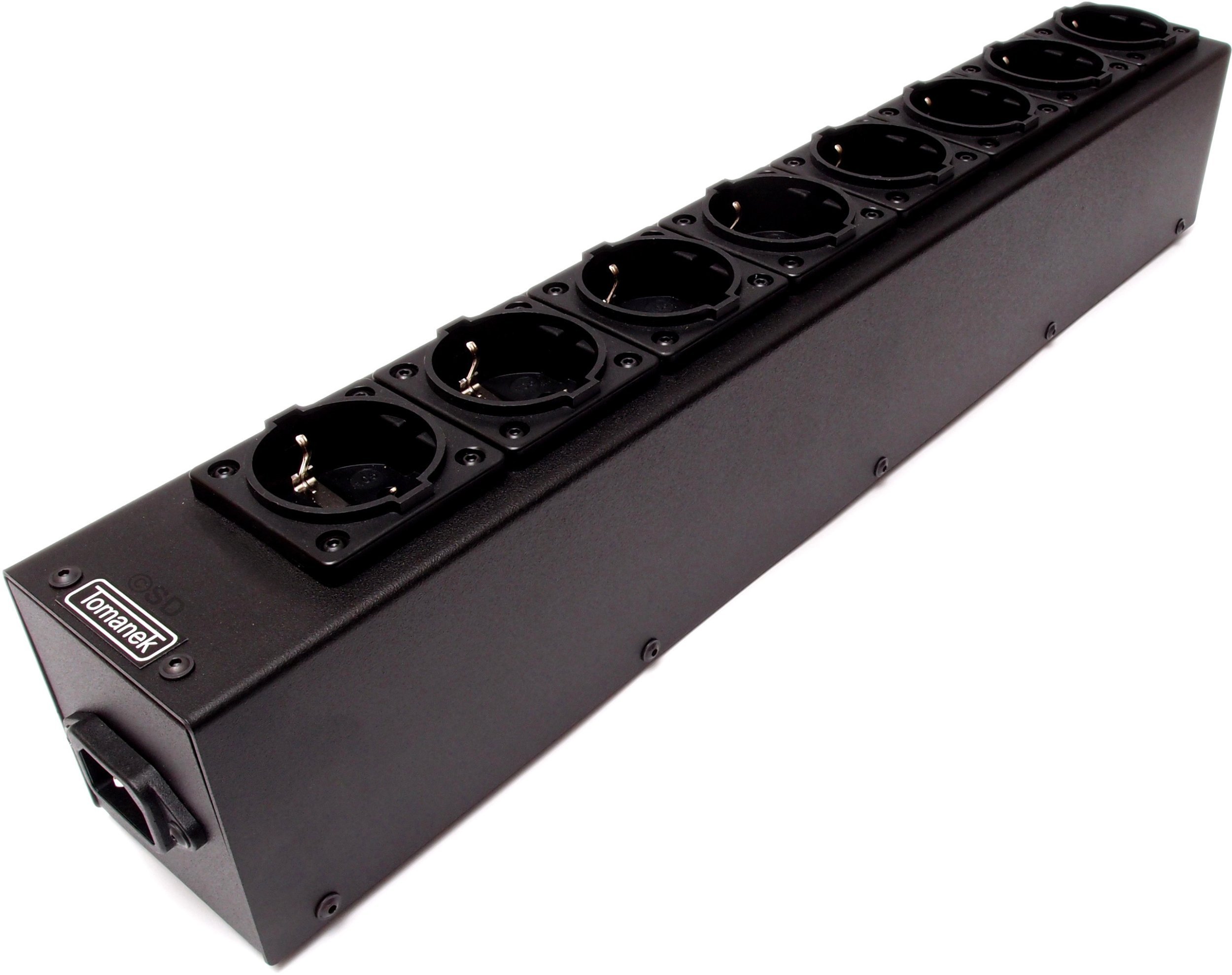 Tomanek TAP8S - listwa zasilająca SLIM jednorzędowa do sprzętu audio z filtrem sieci