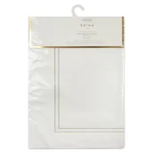 Dywaniki łazienkowe - Dywanik łazienkowy Olivia 50x70 cm biały złoty haft bawełna - miniaturka - grafika 1