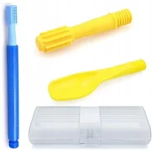 Gryzaki dla dzieci - Masażer logopedyczny wibratorek rerek literka r ćwiczenie+mowy łyżeczka - miniaturka - grafika 1