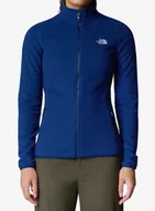 Bluzy sportowe damskie - Bluza polarowa damska The North Face 100 Glacier FZ - estate blue - miniaturka - grafika 1