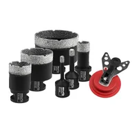 Wiertła - Zestaw otwornic DEDRA Vacuum Brazed DED1592SZ04 (7 elementów) - miniaturka - grafika 1