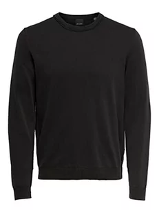 ONLY & SONS Sweter męski Clark, czarny, XL - Swetry męskie - miniaturka - grafika 1