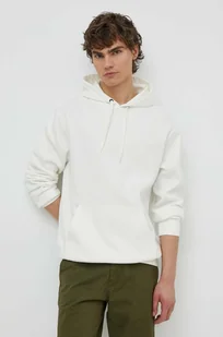 Vans bluza męska kolor beżowy z kapturem gładka - Bluzy męskie - miniaturka - grafika 1