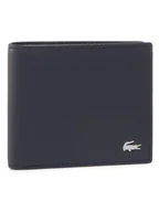 Portfele - Lacoste Duży Portfel Męski Small Billfold NH1115FG Granatowy - miniaturka - grafika 1