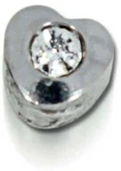 Piercing - Kolczyki heartlite srebro Studex Plus - miniaturka - grafika 1