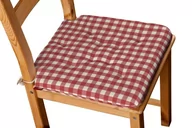 Meble modułowe i akcesoria - Dekoria Siedzisko Olek na krzesło czerwono biała kratka 1,5x1,5cm) 42 × 41 × 3,5 cm Quadro 225-136-16 - miniaturka - grafika 1