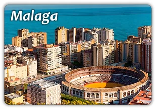 MALAGA - Hiszpania - Miasto - Panorama - Arena corridy - Magnes na lodówkę - Magnesy - miniaturka - grafika 1