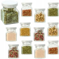Pojemniki kuchenne - słoiczki na przyprawy 120ml EKO słoik biała zakrętka twist-off 12 sztuk - miniaturka - grafika 1