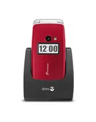 Telefony komórkowe - Doro Primo 413 czerwony - miniaturka - grafika 1