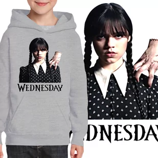 3169 WEDNESDAY ADDAMS BLUZA DZIECIĘCA ORTEGA 116 - Bluzy dla dziewczynek - miniaturka - grafika 1