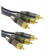 Kable - Kabel 3RCA-3RCA component PROFi 1,5m - miniaturka - grafika 1