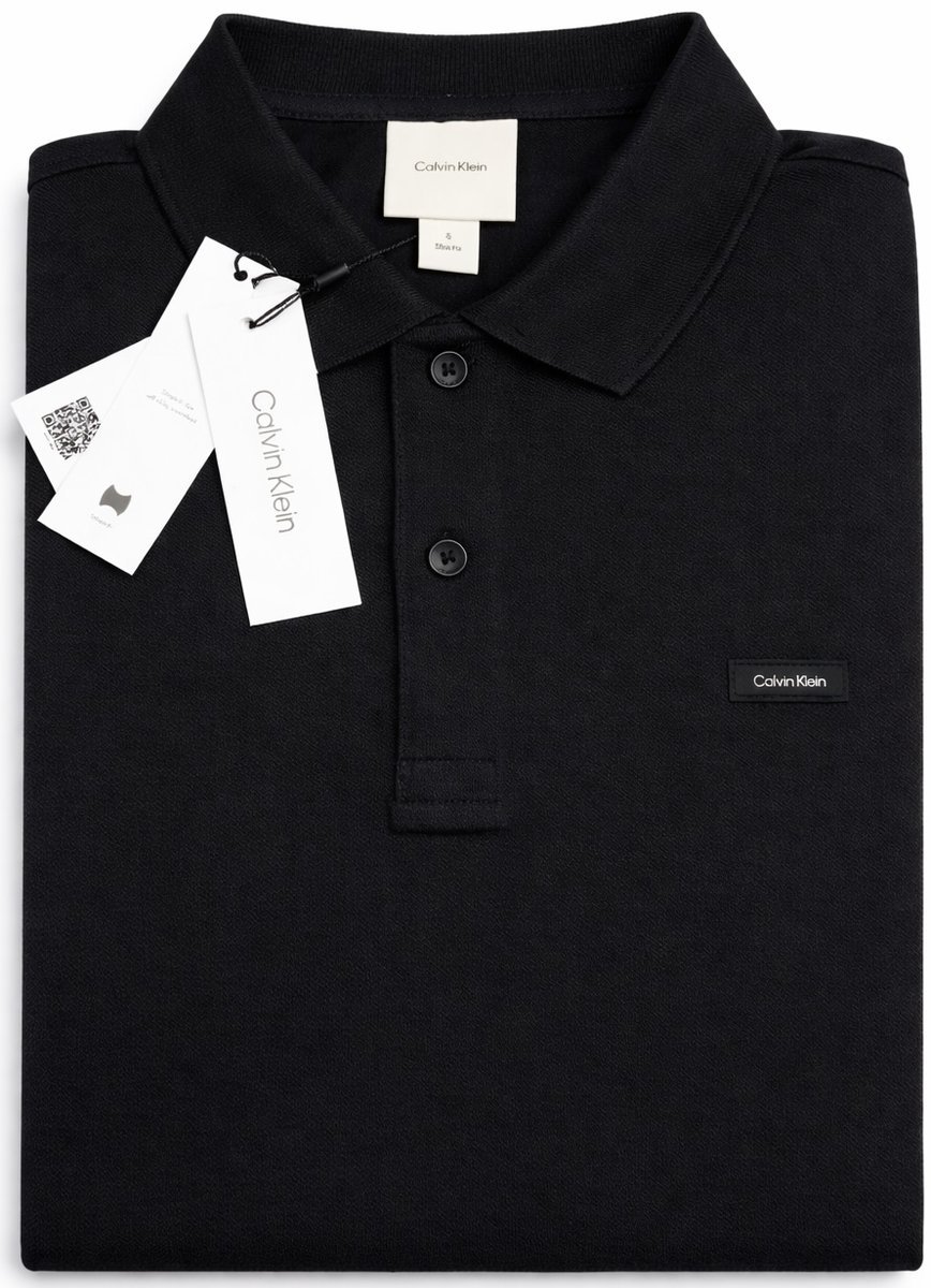 CALVIN KLEIN CZARNE POLO MĘSKIE KOSZULKA POLO / S