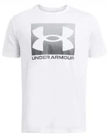 Koszulki męskie - Koszulka męska t-shirt Under Armour Boxed Sports Updates SS biała M - miniaturka - grafika 1