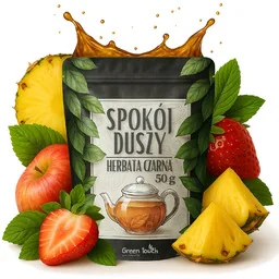 Spokój duszy 50 g - herbata czarna melisa ananas truskawka jabłko zioła - Herbata - miniaturka - grafika 1
