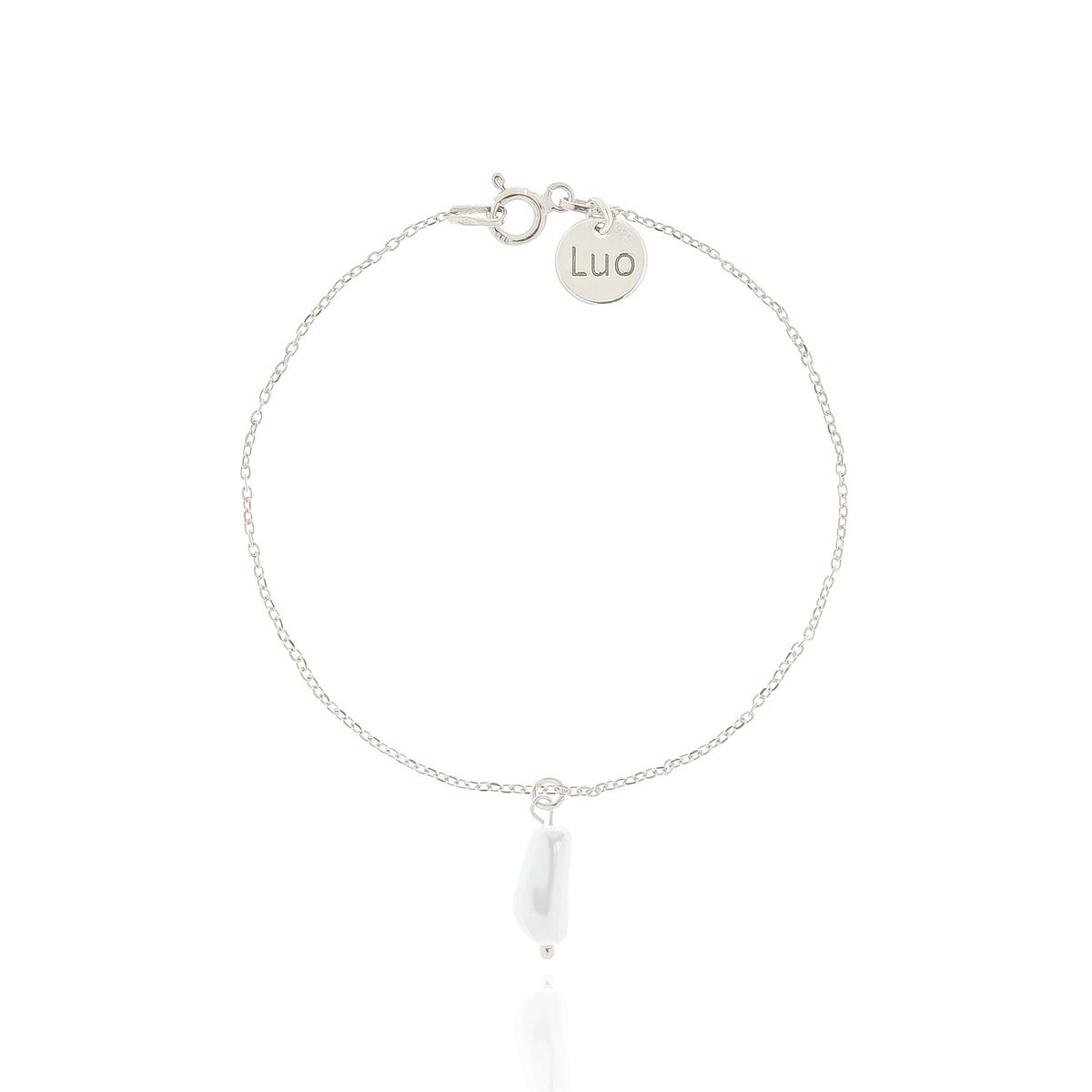 Bransoletka srebrna z perłą