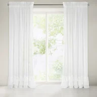 Firany - Eurofirany Firana Raja na taśmie 140x270 Biała ex-fir-raja-b-140x270-taśma - miniaturka - grafika 1