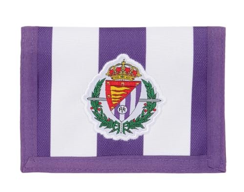Safta REAL VALLADOLID - Portfel z zagłówkiem, portfel, portfel, wygodny i wszechstronny, jakość i wytrzymałość, 12,5 x 9,5 cm, Fioletowy/biały, M, Casual