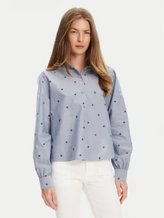 United Colors Of Benetton Koszula 5D51DQ0BF Niebieski Regular Fit - Koszule damskie - miniaturka - grafika 1