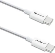 Kable USB - Kabel USB Qoltec USB-C - USB-C 1.5 m Biały - miniaturka - grafika 1