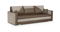 Sofy i kanapy - Kanapa sofa 3 os z funkcją spania ASTO1 brąz/beż - miniaturka - grafika 1