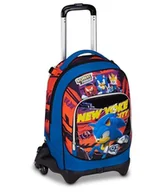 Plecaki szkolne i tornistry - Seven Sonic Jack 3-kołowy wózek szkolny, niebieski, plecak z odpinanym wózkiem o pojemności 33 litrów, do szkoły podstawowej, dla dzieci, Niebieska, Taglia unica, Casual - miniaturka - grafika 1