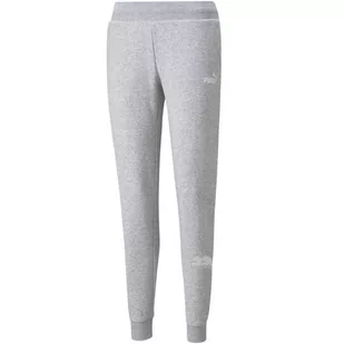 Spodnie Damskie Puma Power Graphic Pants Szare 847115 04-2Xl - Spodnie damskie - miniaturka - grafika 1