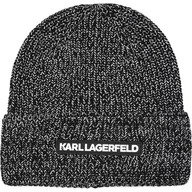 Czapki damskie - Karl Lagerfeld Czapka | z dodatkiem wełny i kaszmiru - miniaturka - grafika 1