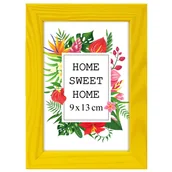 Ramki na zdjęcia - Ramka Na Zdjęcia 9X13 Cm, Drewniana W Kolorze Żółtym - miniaturka - grafika 1