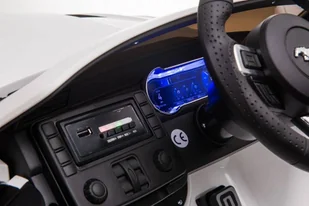 Auto Na Akumulator Ford Mustang GT Drift  SX2038 Biały - Pojazdy elektryczne dla dzieci - miniaturka - grafika 8