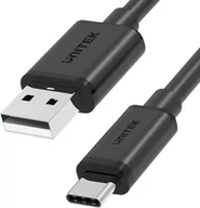 Kable komputerowe i do monitorów - Unitek USB CABLE USB-A USB-C 25CM, Y-C480BK Y-C480BK - miniaturka - grafika 1