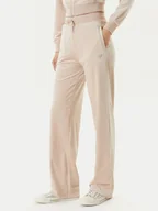 Spodnie sportowe damskie - Guess Spodnie dresowe V3BB26 K0232 Beżowy Regular Fit - miniaturka - grafika 1
