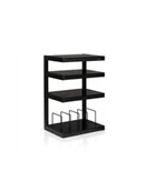 Głośniki - stojaki i akcesoria - Norstone Esse Hi‑Fi Vinyl – stylowy stolik audio/winyl (86 cm) Czarny - miniaturka - grafika 1