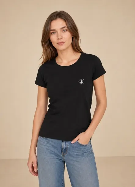 Koszulka damska bawełniana czarna Calvin Klein - rozmiar M