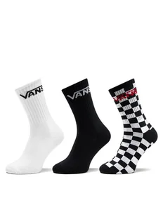Vans Zestaw 3 par wysokich skarpet męskich Classic Crew VN000F0XY281 Czarny - Skarpetki męskie - miniaturka - grafika 1