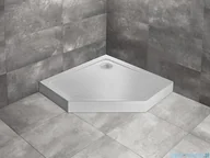 Brodziki prysznicowe - Radaway Doros Pt Compact Stone brodzik pięciokątny 100x100x11,5cm biały SDRPT1010-05-04S - miniaturka - grafika 1