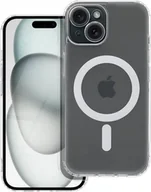 Etui i futerały do telefonów - OEM Futerał FROST MAG COVER z ochroną aparatu kompatybilny z MagSafe do IPHONE 12 Pro transparentny - miniaturka - grafika 1