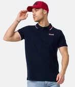 Koszulki męskie - Polo LONSDALE LION granatowe-M - miniaturka - grafika 1