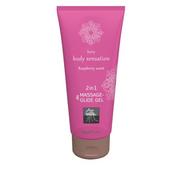 Masaż erotyczny - Żel/sprej-Shiatsu 2in1 Massage- Glide Gel Raspberry scent 200ml. - miniaturka - grafika 1