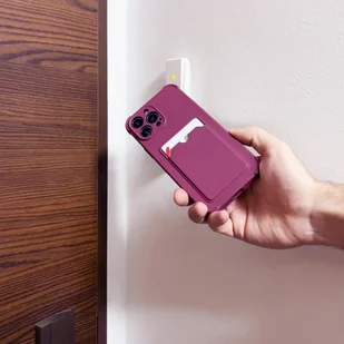 Card Armor Case etui pokrowiec do iPhone 13 portfel na kartę silikonowe pancerne etui Air Bag pomarańczowy - Etui i futerały do telefonów - miniaturka - grafika 7