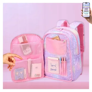 PLECAK DZIECIĘCY DLA UCZENNICY 1 2 3 TORNISTER DLA DZIEWCZYNKI – LEKKI TORNISTER RÓŻOWY WODOODPORNY Z ORGANIZACJĄ I OCHRONĄ + EBOOK-2 - Plecaki szkolne i tornistry PLECAK DZIECIĘCY DLA UCZENNICY 1 2 3 TORNISTER DLA DZIEWCZYNKI – LEKKI TORNISTER RÓŻOWY WODOODPORNY Z ORGANIZACJĄ I OCHRONĄ + EBOOK-2 - Plecaki szkolne i tornistry - miniaturka - grafika 1