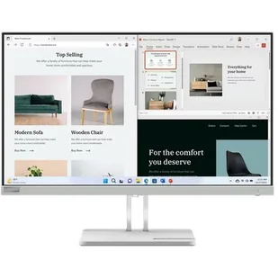 Monitor Lenovo L27e-40 (67ACKAC4EU) Szary - Monitory - miniaturka - grafika 1