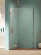 Kabiny prysznicowe - New Trendy Czarna kabina prysznicowa 80x110 lewa EXK-6374 Eventa Copper Shine - miniaturka - grafika 1