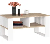 Ławy i stoliki kawowe - Nowoczesna Prostokątna Ława Z Lamelami L5-L49 - miniaturka - grafika 1