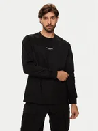 Koszulki męskie - G-Star Raw Longsleeve Center Chest D25078 C336 6484 Czarny Oversize - miniaturka - grafika 1