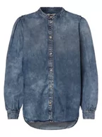 Koszule damskie - Tommy Hilfiger - Damska koszula jeansowa, niebieski - miniaturka - grafika 1