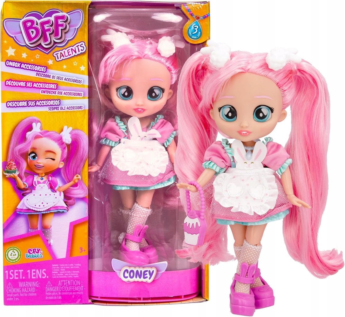 Cry Babies Bff Lalka Coney Laleczka Dla Dzieci Zestaw Akcesoriów Prezent