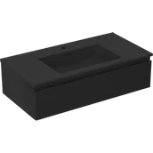 Szafki łazienkowe - Mexen Orio szafka łazienkowa 90 cm z umywalką Otis, 1 szuflada, czarna mat - 91A10-09023-1-BF71-W18M71 - miniaturka - grafika 1